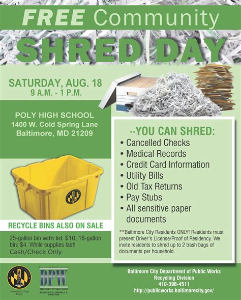WebFree Community Shred Days; More about <b>Shredding</b>. . Free paper shredding events st louis mo 2022